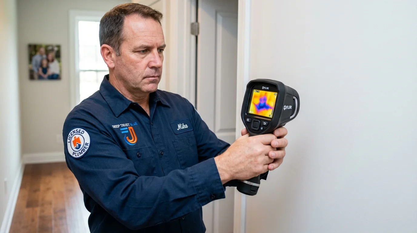 Thermal imaging leak detection by Johns Plumbing LLC in Kiefer